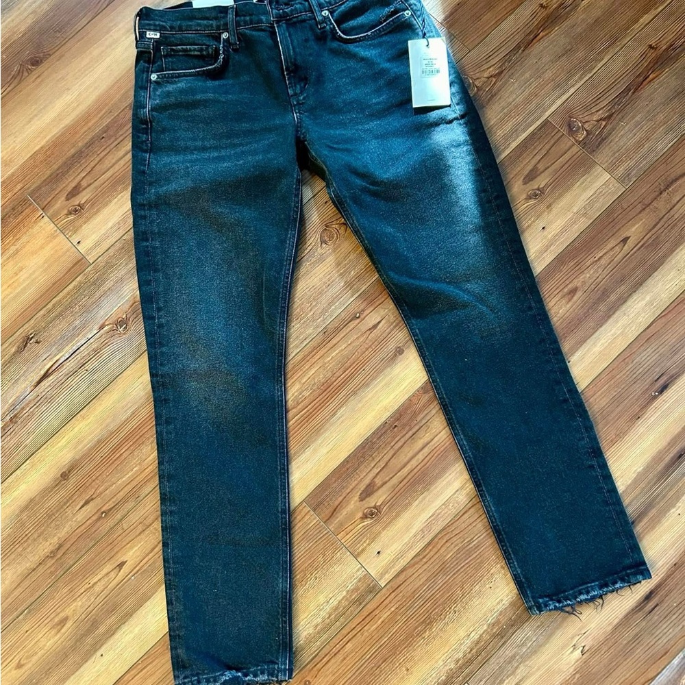 Citizens Of Humanity Racer Low Rise Slim Jeans in Stormy
